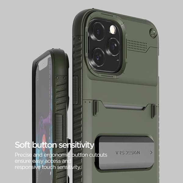 VRS DESIGN Damda QuickStand iPhone 12 Pro Max Skal - Grön Green