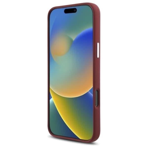 Mercedes Mobilskal till iPhone 16 Pro Max MagSafe Silikon Vit Stripe - Röd Röd