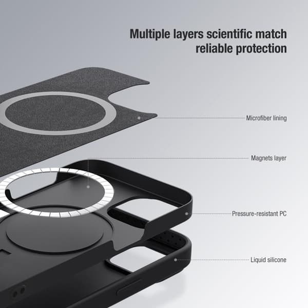 Nillkin iPhone 14 Pro Skal Magsafe Magnetic - Grön Grön