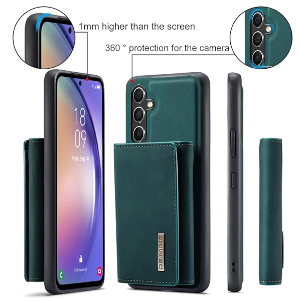DG.MING Samsung Galaxy A54 5G Konstläder Plånboksfodral Grön