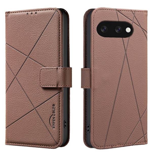BINFEN Google Pixel 9a Plånboksfodral Konstläder - Brun