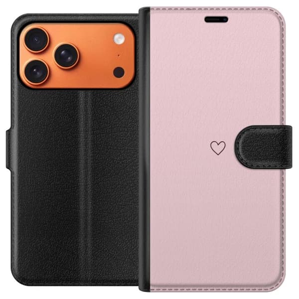 Plånboksfodral till Apple Apple iPhone 17 Pro Max med Litet Hjärta
