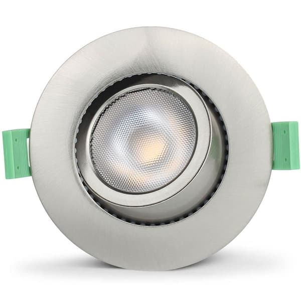 LLITT Ellen Infälld downlight Dim-to-Warm 520lm IP65 Borstad stål