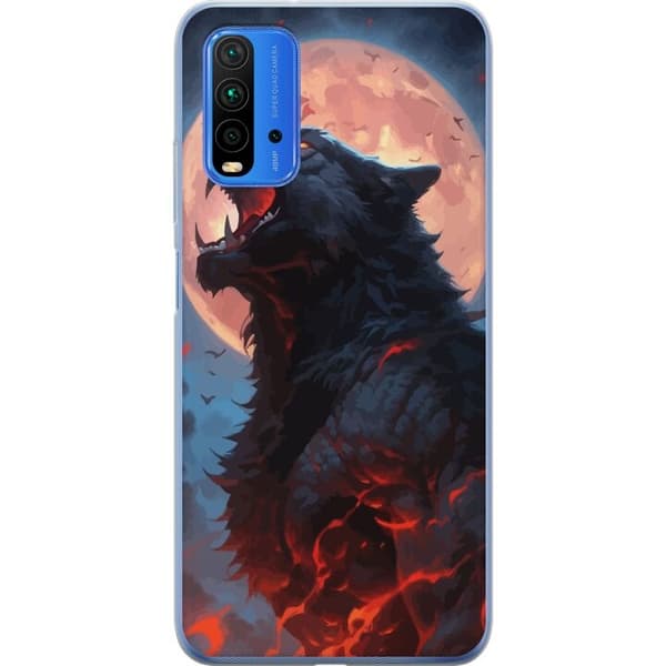 Mobilskal till Xiaomi Redmi 9T med Ylande varg