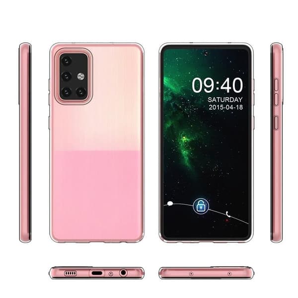 Ultra Clear Gel Skal Galaxy A73 - Läpinäkyvä Transparent