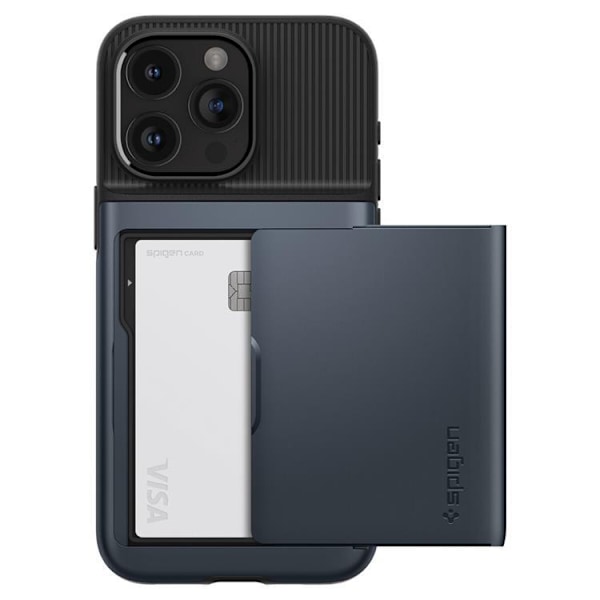 Spigen iPhone 15 Pro Max Mobilskal Slim Armor CS - Blå