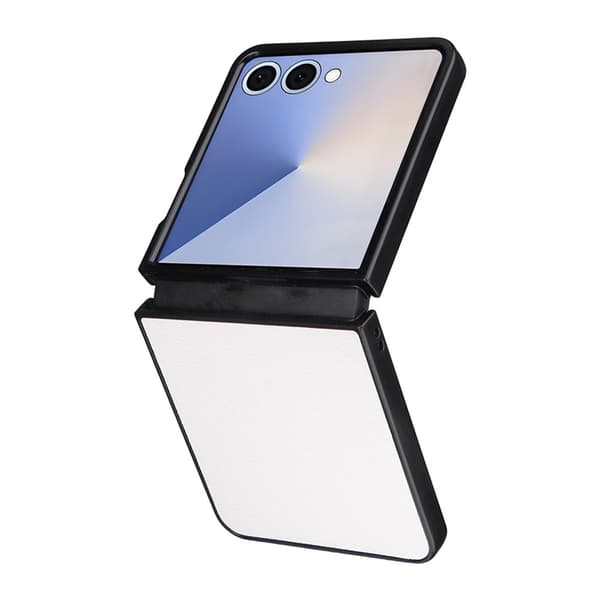Mobilskal till Galaxy Z Flip7 Litchi Texture Läder - Vit Vit