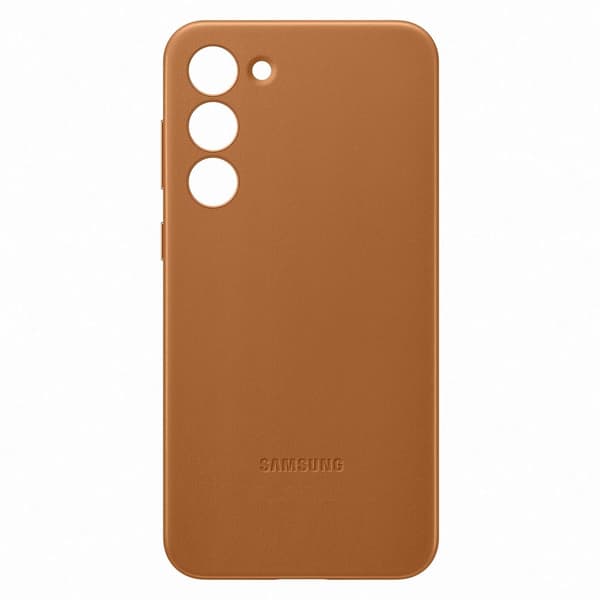 Samsung Galaxy S23 Plus Skal Læder - Camel Brun