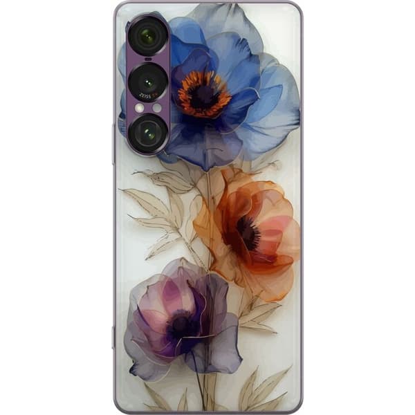 Mobilskal till Sony Xperia 1 VII med Silkesblommor