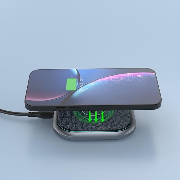 Dudao Fast Trådløs Oplader 15W - Grå Grey