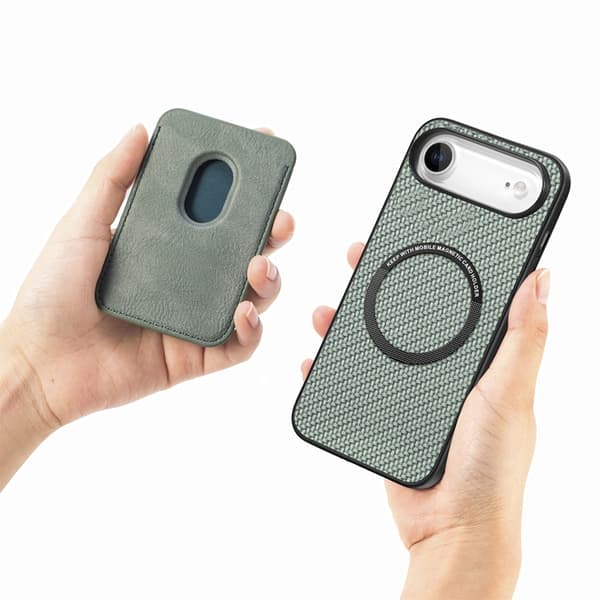 Mobilskal till iPhone Air Detachable Korthållare - Grön Grön