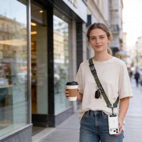 Tech-Protect Mobilrem Crossbody C9S - Army Grön Grön