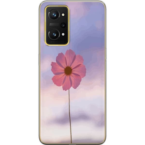 Mobilcover til Realme GT Neo 3T med lyserød blomst