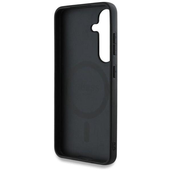 Guess Mobilskal till Galaxy S25 Plus MagSafe Round Patch Classic Logo - Blå Blå