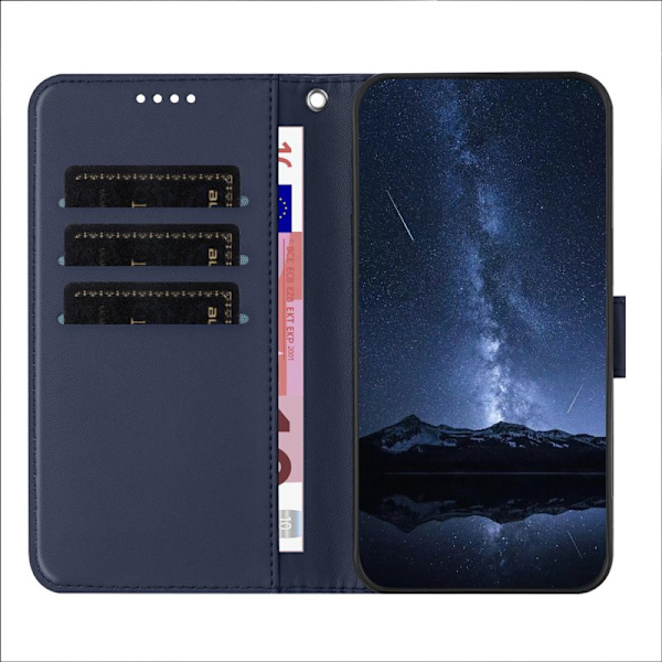 Plånboksfodral för Samsung Galaxy S26 Plus Konstläder Ställ - Blå