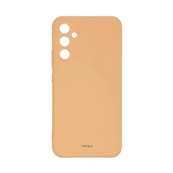 Onsala Mobilskal till Galaxy A35 5G Silikonkänsla - Apricot Orange