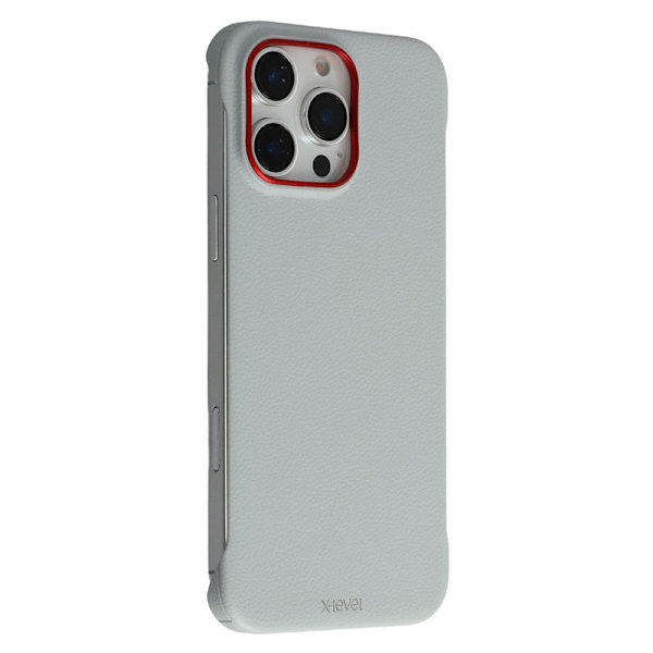 X-LEVEL Mobilskal till iPhone 16 Pro Max Magnetisk PC + Metall Grå