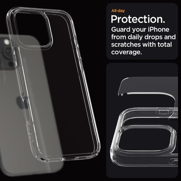 Spigen Mobilskal till iPhone 16 Pro Max Ultra Hybrid - Crystal Clear Transparent