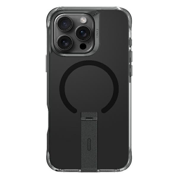 UNIQ Telefontaske til iPhone 16 Pro Eleva Vertica Stand - Sort Svart
