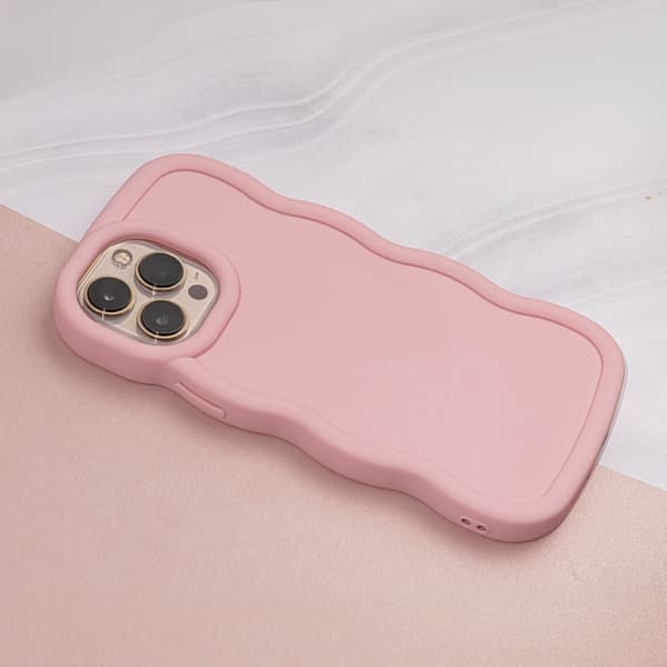 iPhone 14 - Skyddande Candy Mjuk Skal Rosa Rosa