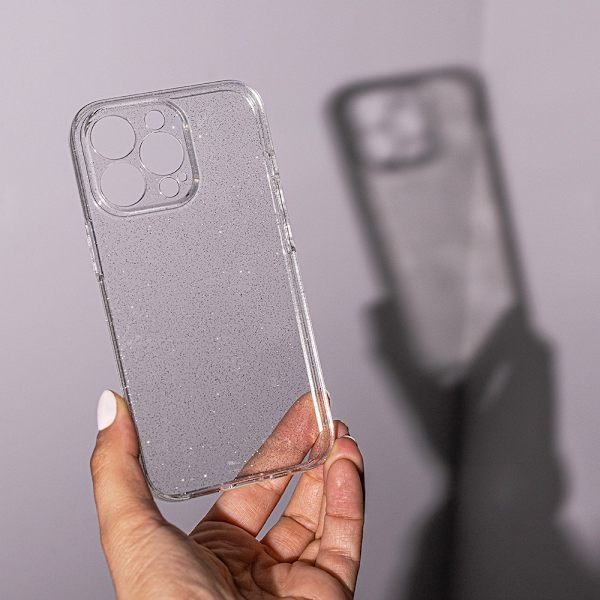 iPhone 15 PLUS - Skyddande Shine Slim Mjuk Skal Transparent