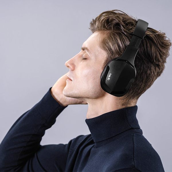 Trådlösa Stereo On-Ear Bluetooth V5.1 Hörlurar AUX/TF/ FM HAVIT Svart