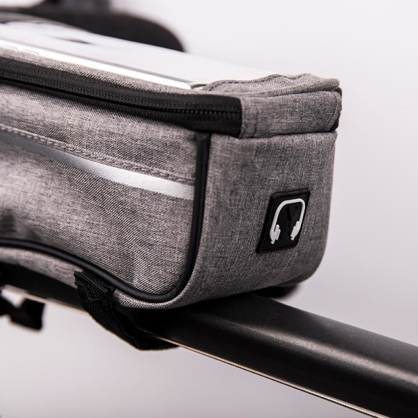 Cykelväska Mobilhållare Vattentät -Storlek till 6,5" Universell grå