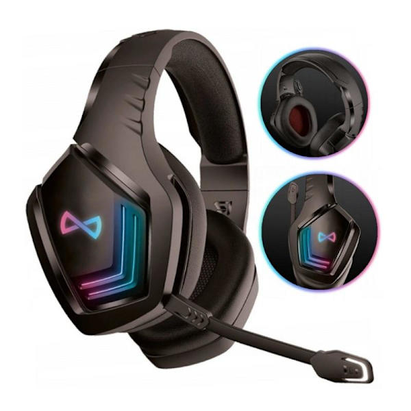 Bluetooth On-Ear GHS-700 Trådlösa Hörlurar Noise cancellation Svart