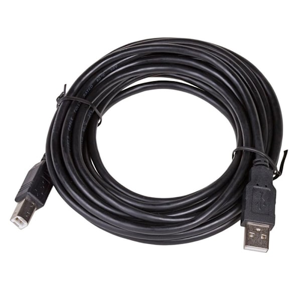 5m Skrivare /Skannrar USB-kabel USB(hane) till USB typ B (hane) Svart