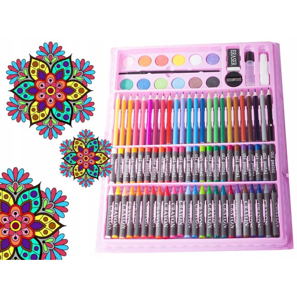 Multifunktionell 168st Super Art Set måla /Playcolor/Färgkritor multifärg