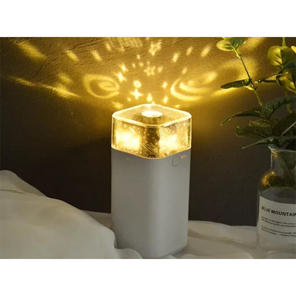 Star Projector Luftfuktare med Nattljus multifärg