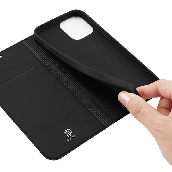 iPhone 12 / iPhone 12 PRO - DUX DUCIS SkinPro Mobilplånbok Svart Svart