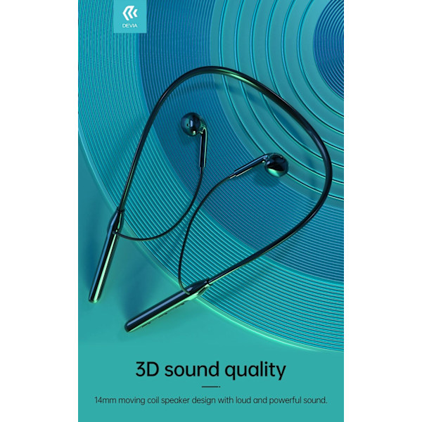 Devia Kintone Bluetooth Smart Trådlös Handsfree Neckband Svart