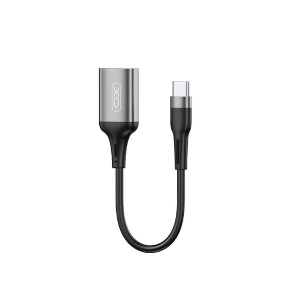 USB-C till USB OTG-adapter laddning och dataöverföring Svart