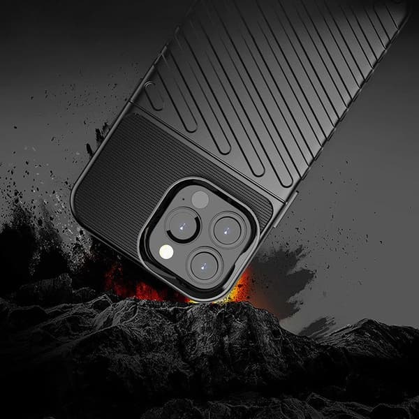 iPhone 13 PRO Max - Thunder Flexible Rugged Slim Skal  - Svart Svart