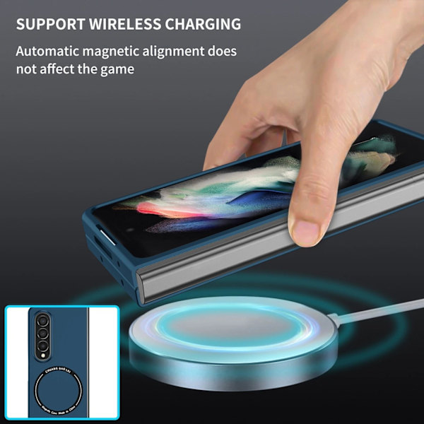 Samsung Galaxy Z Fold 4 - MagSafe Kompatibelt TPU Skal, Tunt & Stötsäkert Skydd blå Blå