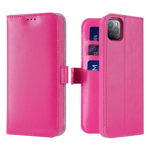 iPhone 11 Pro Max - Dux Ducis Kado Fodralplånbok - Rosa Rosa