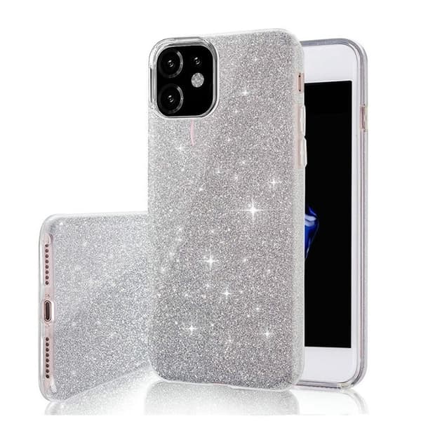 iPhone 17 Pro - Glitter 3in1 Elegant Mjuk Skal Silver Silver