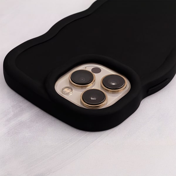 iPhone 16 - Skyddande Candy Mjuk Skal Svart Svart