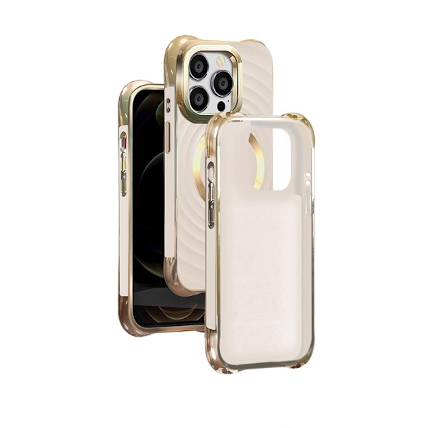 iPhone 14 PRO - Circle Glam Mag MagSafe-kompatibel Skal Rosa