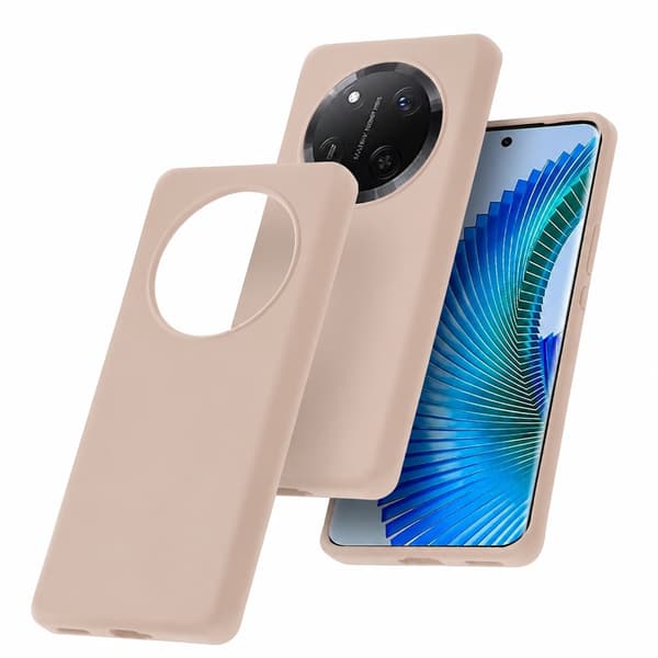 Honor Magic 7 Pro - Extra Stöttåligt Slim Silicon Mjuk Skal beige Beige