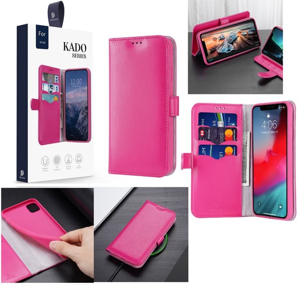iPhone 11 Pro - Dux Ducis Kado Fodralplånbok - Rosa Rosa