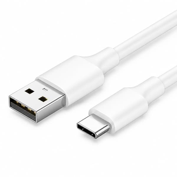 USB-C Charge & Sync Laddningskabel - 1m Vit