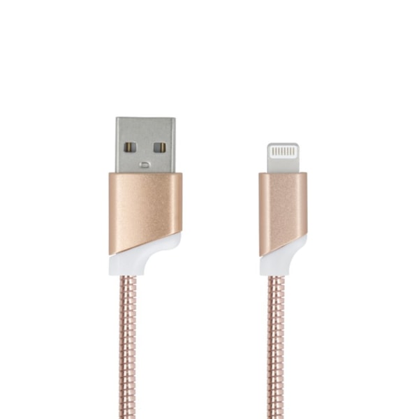 Snabbladdning Lightning kabel för iPhone / iPad - 2Amp PinkGold