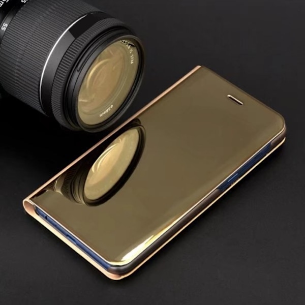 Samsung Galaxy A15 / A15 5G - Clear View Fodral - Guld Guld