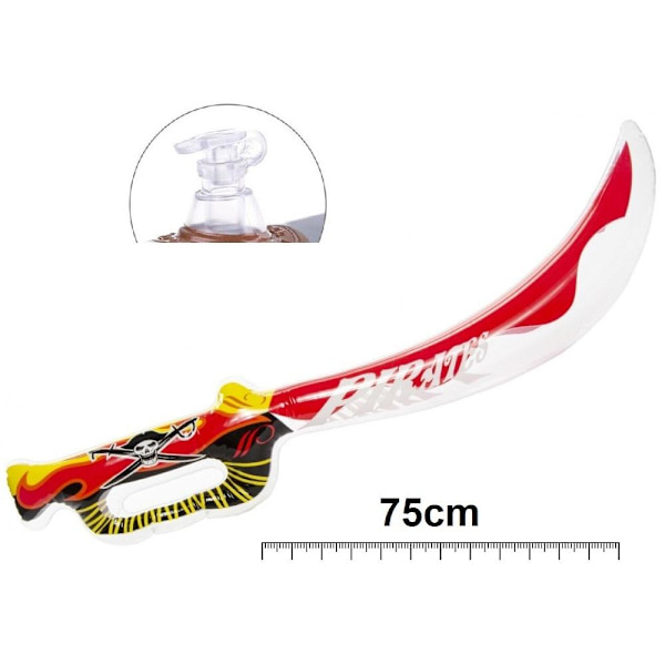 75cm Fashion Uppblåsbart Piratsvärd Barnleksak multifärg