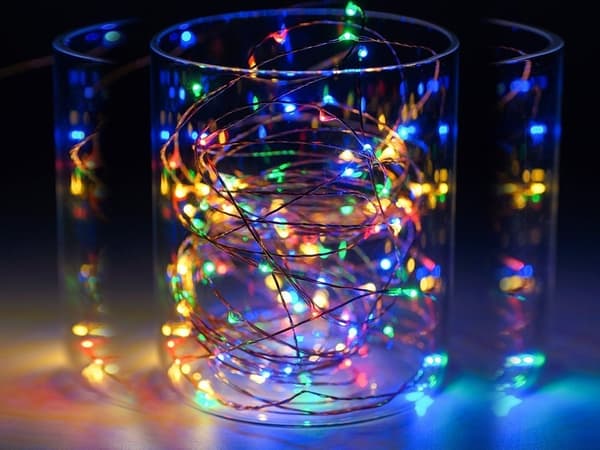 10m RGB Tråd LED-strip, 100 LEDs MultiFärg multifärg