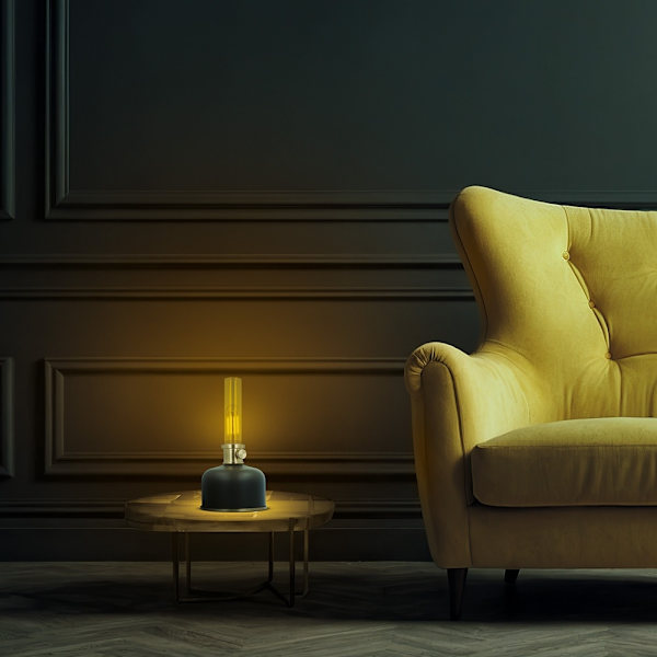 FOREVER Retro Old Lanterns LED-lampa med 2 000 mAh batteri FLR-25 Svart
