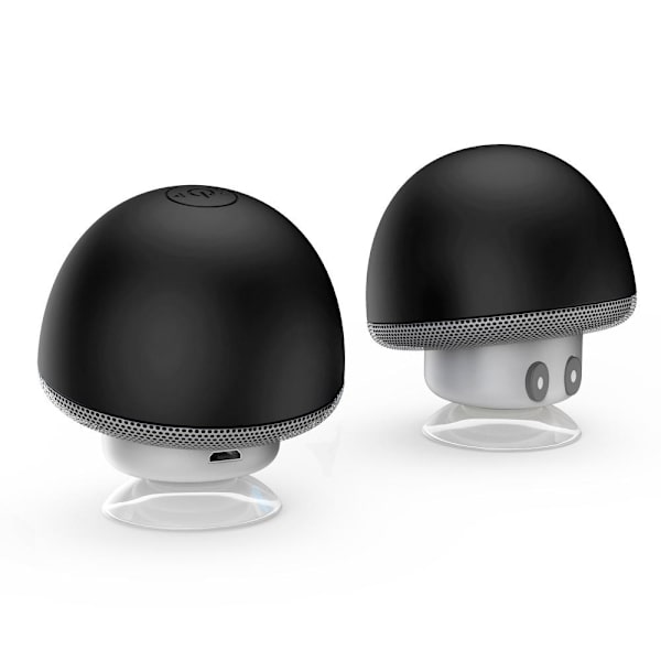 Bluetooth Trådlös Portable Högtalare med Mikrofonen Mobilhållare Svart