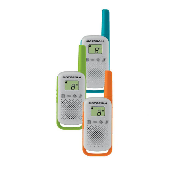 Motorola Talkabout T42 Walkie Talkie Bärbar Radio 3st multifärg
